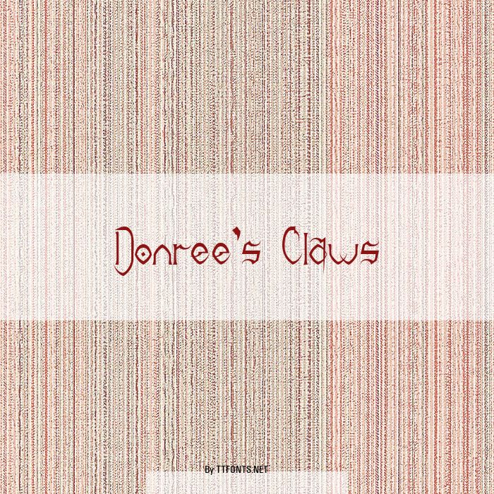Donree's Claws example